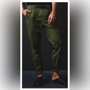 NWT Todd Snyder Stretch Nylon Climbing Pant (Sz L) Belted Zip Cuff Jogger Black